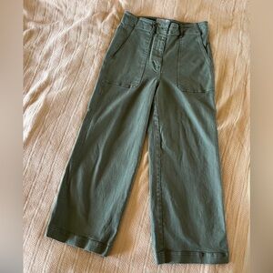 Everlane high waist wide leg pants in green size 6